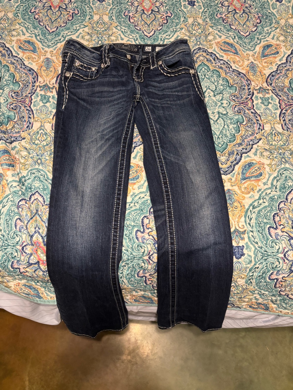 Miss Me Women’s Dark Wash Skinny Jeans - Classic Blue